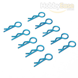 Blue Small-ring Body Clips 10PCS