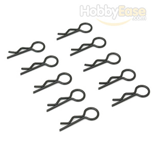 Black Small-ring Body Clips 10PCS