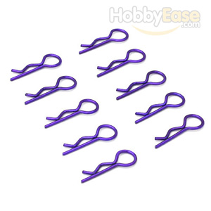 Navy-blue Small-ring Body Clips 10PCS