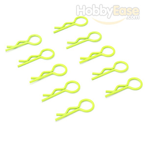 Yellow Small-ring Body Clips 10PCS