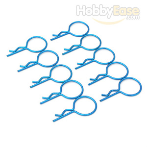 Blue Large-ring Body Clips 10PCS