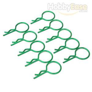 Green Large-ring Body Clips 10PCS
