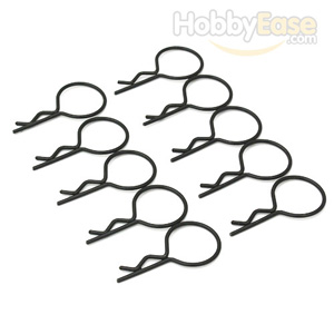 Black Large-ring Body Clips 10PCS