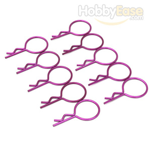 Purple Large-ring Body Clips 10PCS