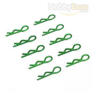 Green 20° Small-ring Boby Clips 10PCS
