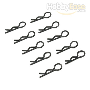 Black 20° Small-ring Boby Clips 10PCS