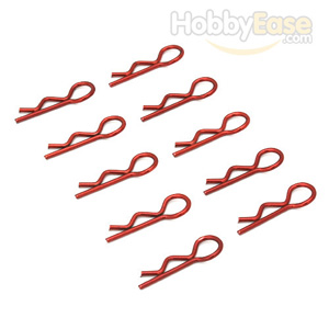 Red 20° Small-ring Boby Clips 10PCS