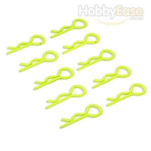Yellow 20° Small-ring Boby Clips 10PCS