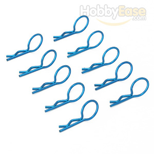 Blue 20° Medium-ring Boby Clips 10PCS