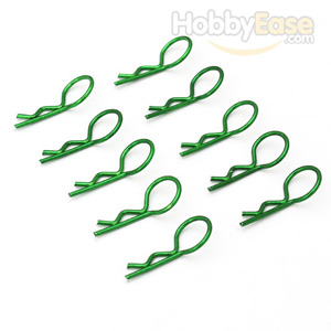 Green 20° Medium-ring Boby Clips 10PCS
