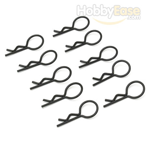 Black 20° Medium-ring Boby Clips 10PCS