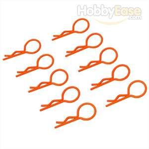 Orange 20° Medium-ring Boby Clips 10PCS