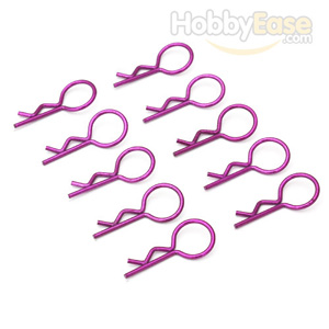 Purple 20° Medium-ring Boby Clips 10PCS