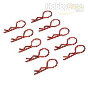 Red 20° Medium-ring Boby Clips 10PCS