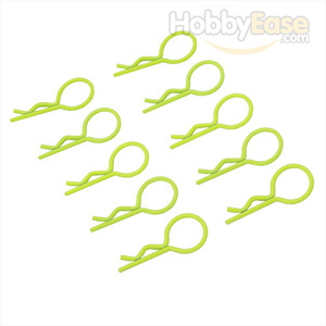 Yellow 20° Medium-ring Boby Clips 10PCS