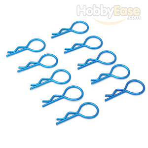 Blue Medium-ring Body Clips 10PCS