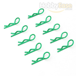 Green 45° Small-ring Body Clips 10PCS