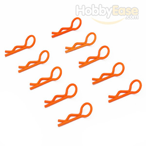 Orange 45° Small-ring Body Clips 10PCS