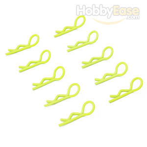 Yellow 45° Small-ring Body Clips 10PCS