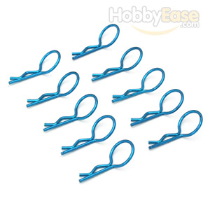 Blue 45° Medium-ring Body Clips 10PCS