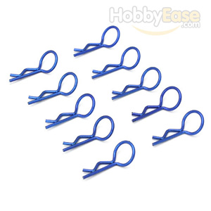 Navy-blue 45° Medium-ring Body Clips 10PCS