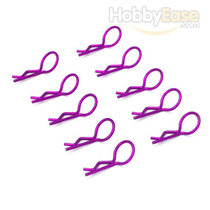 Purple 45° Medium-ring Body Clips 10PCS