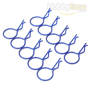 Navy-blue 45° Large-ring Body Clips 10PCS