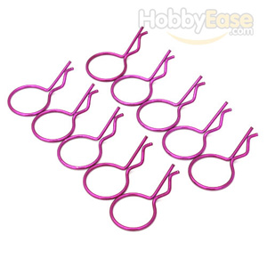 Purple 45° Large-ring Body Clips 10PCS