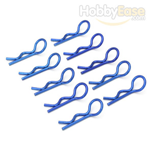 Navy-blue 45° Medium-ring Thickened Body Clips 10PCS