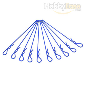 Navy-blue Long Thickened Body Clips 10PCS