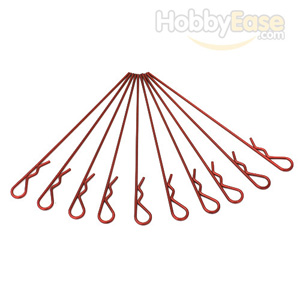 Red Long Thickened Body Clips 10PCS