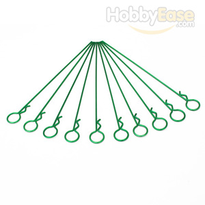 Green Medium-ring Long Body Clips 10PCS