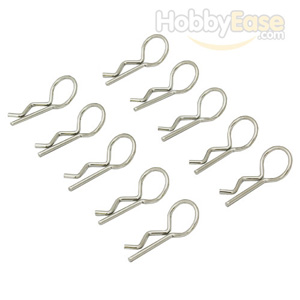 Plated Medium-ring Body Clips 10PCS