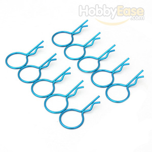 Blue 20° Large-ring Body Clips 10PCS