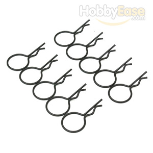 Black 20° Large-ring Body Clips 10PCS