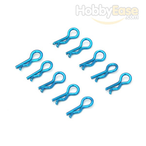 Blue Mini Small-ring Body Clips 10PCS