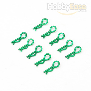Green Mini Small-ring Body Clips 10PCS