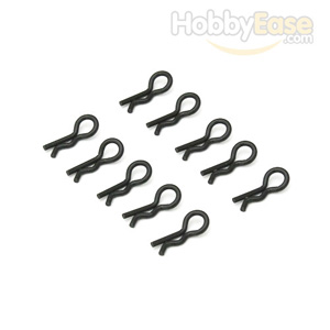 Black Mini Small-ring Body Clips 10PCS