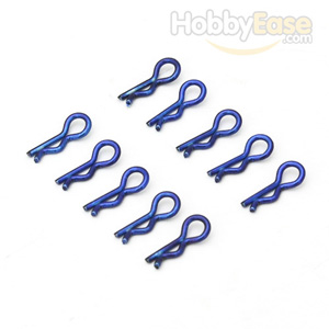 Navy-blue Mini Small-ring Body Clips 10PCS