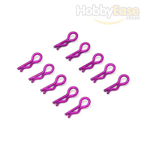 Purple Mini Small-ring Body Clips 10PCS