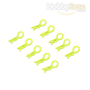 Yellow Mini Small-ring Body Clips 10PCS