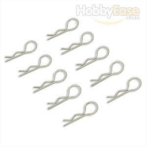 Plated 45° Small-ring Body Clips 10PCS