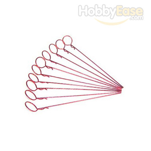 Red 45° Large-ring Long Body Clips 10PCS