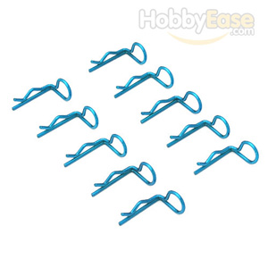 Blue 90° Small-ring Body Clips 10PCS