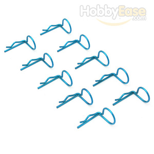 Blue 90° Medium-ring Body Clips 10PCS