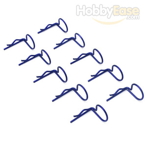 Navy-blue 90° Medium-ring Body Clips 10PCS