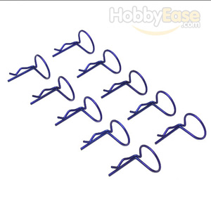 Blue 90° Large-ring Body Clips 10PCS