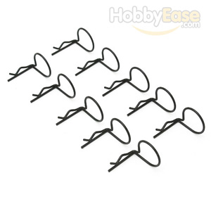 Black 90° Large-ring Body Clips 10PCS