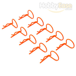 Orange 90° Large-ring Body Clips 10PCS