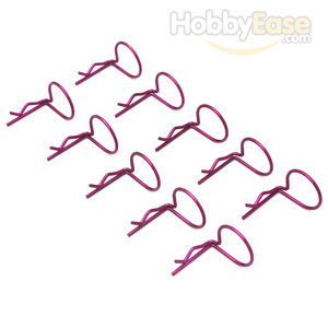 Purple 90° Large-ring Body Clips 10PCS